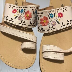 Embroidered Floral Women's Sandals